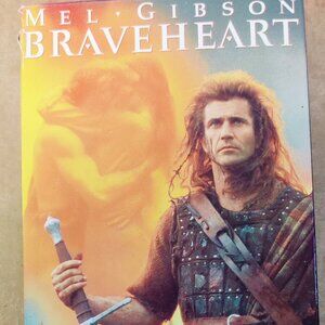 Braveheart VHS- 2-Tape Set, Mel Gibson Paramount- 1995